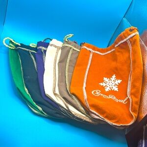 Crown Royal Drawstring Bags Set of 6, different colors upon request.